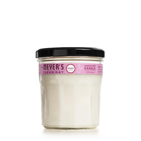Mrs. Meyers Clean Day Mrs. Meyer's Clean Day White Peony Scent Soy Air Freshener Candle 7.2 oz 11403